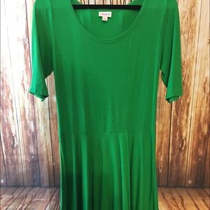 XL LuLaRoe Solid green Nicole Dress